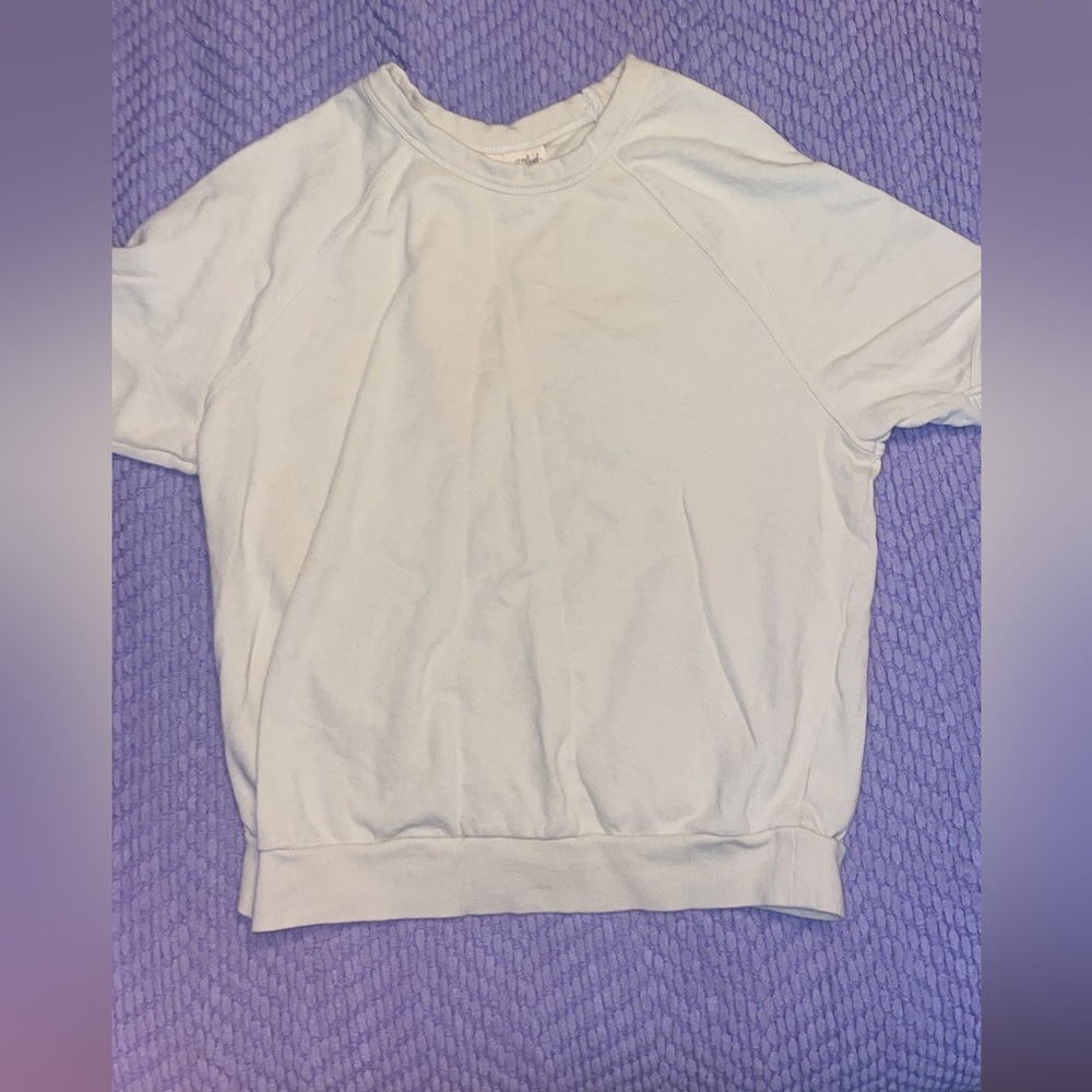 Universal Thread Cream Colored Women's Cropped 100% Cotton Shirt